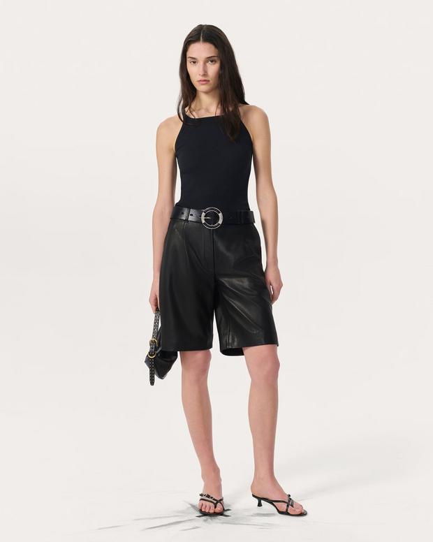 rag & bone Irina Leather Shorts