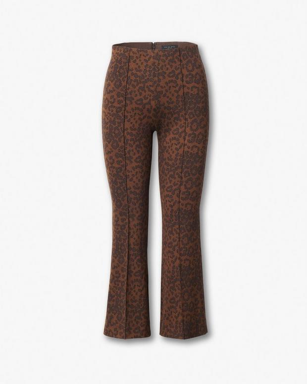 Rag & Bone Irina Leopard-Print Kick Flare Pants