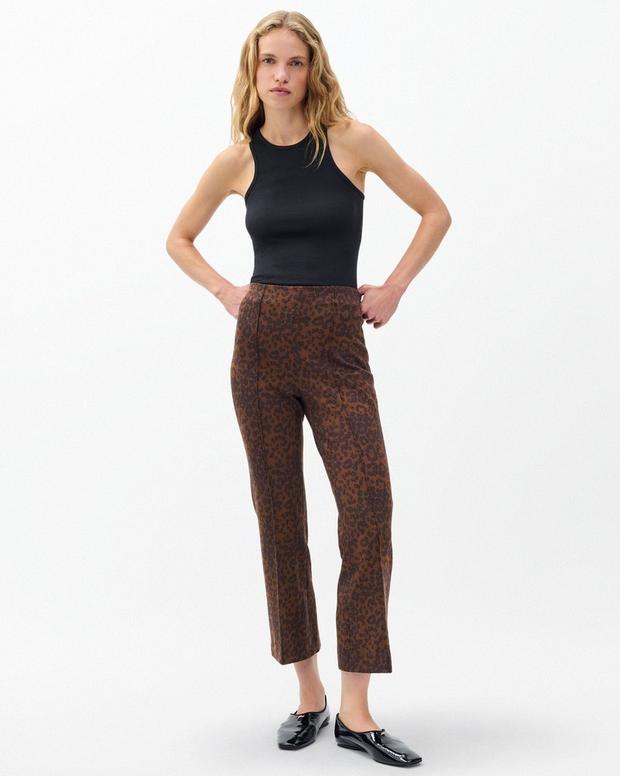 Rag & Bone Irina Leopard-Print Kick Flare Pants
