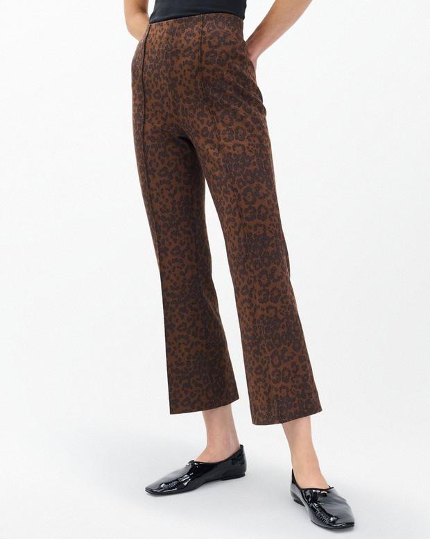 Rag & Bone Irina Leopard-Print Kick Flare Pants