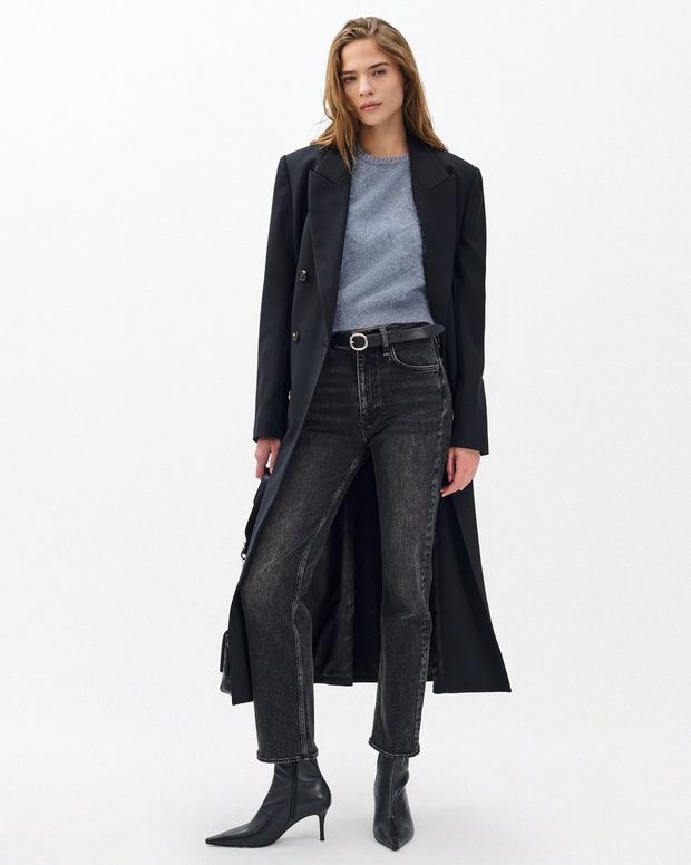 Rag & Bone Jada Brushed Short-Sleeve Crewneck