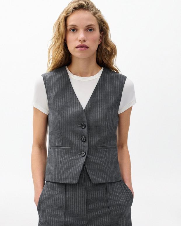 Rag & Bone Jennifer Striped Two-in-One Blazer