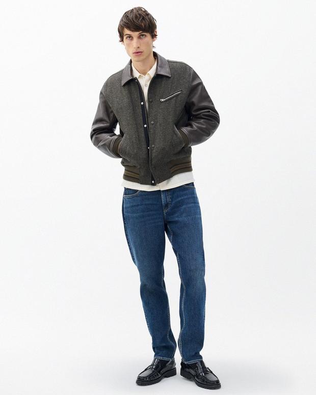 Rag & Bone Jeremy British Wool Varsity Jacket