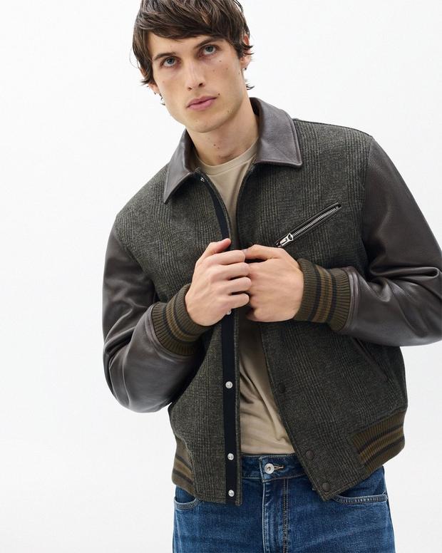 Rag & Bone Jeremy British Wool Varsity Jacket