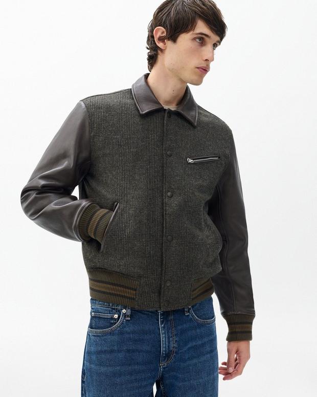 rag & bone Jeremy British Wool Varsity Jacket