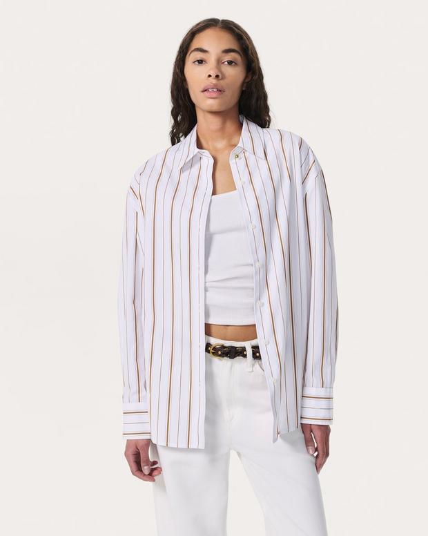 rag & bone Jessica Striped Poplin Shirt
