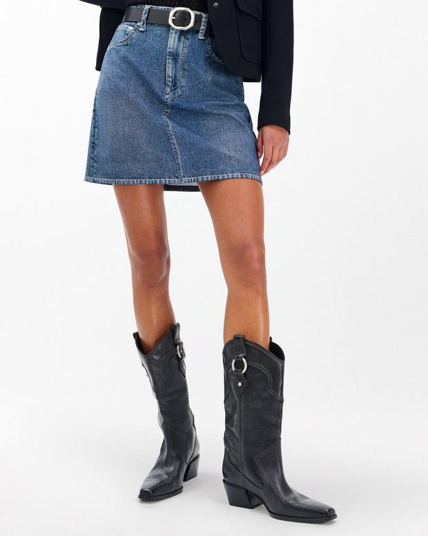 Rag & Bone Joni Leather Cowboy Boots