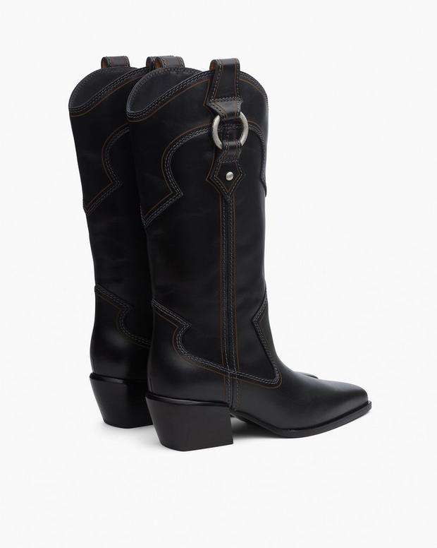Rag & Bone Joni Leather Cowboy Boots