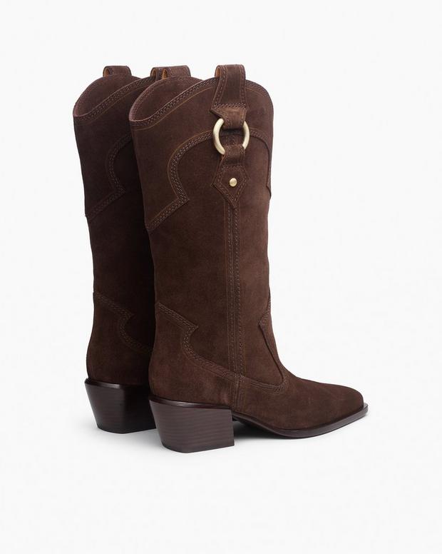 Rag & Bone Joni Suede Cowboy Boots