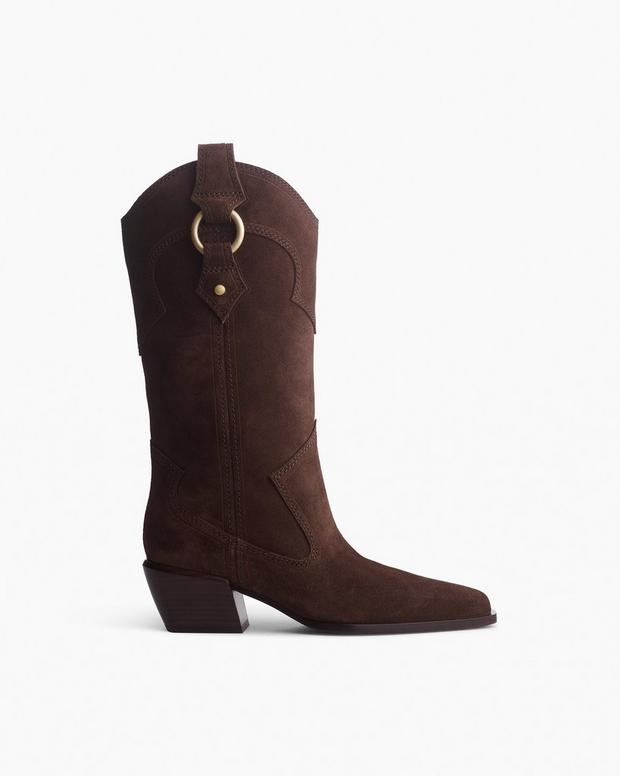 rag & bone Joni Suede Cowboy Boots