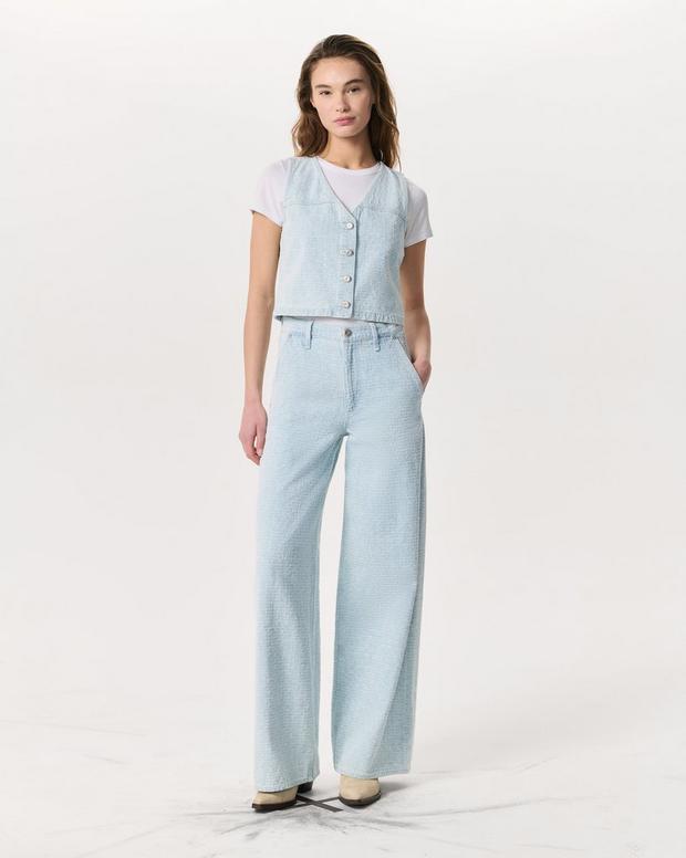 Rag & Bone Juliana Textured Denim Vest