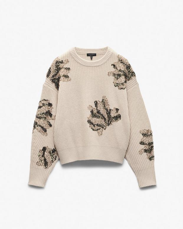 Rag & Bone Julie Sequined Wool Sweater