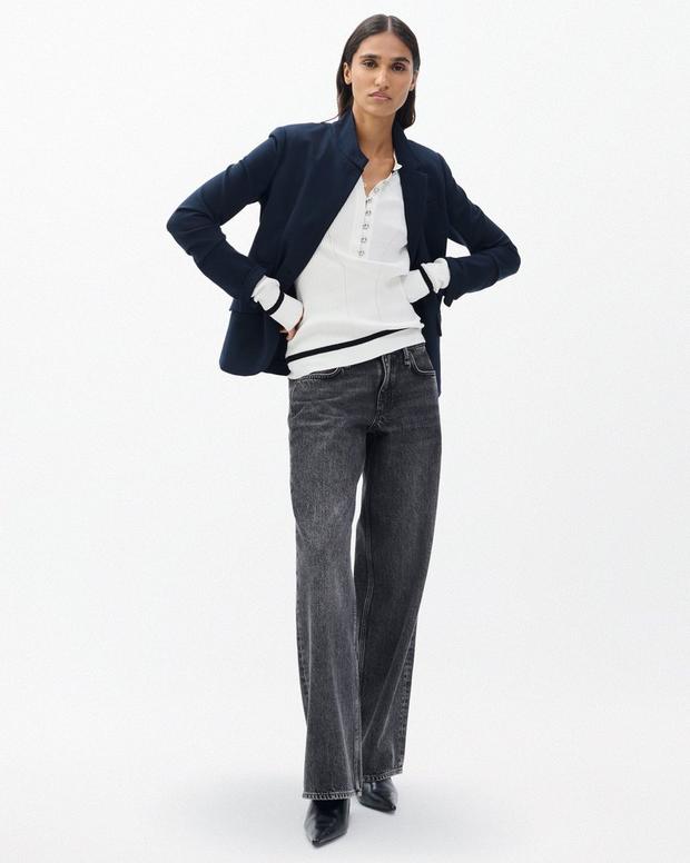 Rag & Bone Kassy Ribbed Henley