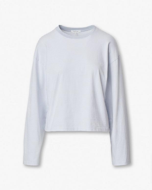 Rag & Bone Kelly Boxy Striped Long-Sleeve Tee