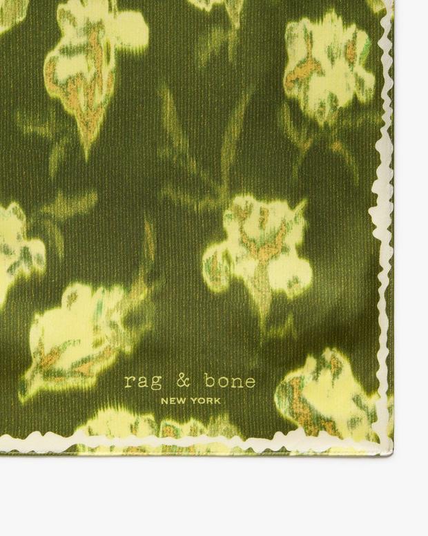Rag & Bone Kit Floral-Print Silk Bandana