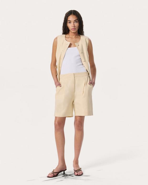 rag & bone Leona Linen-Blend Shorts