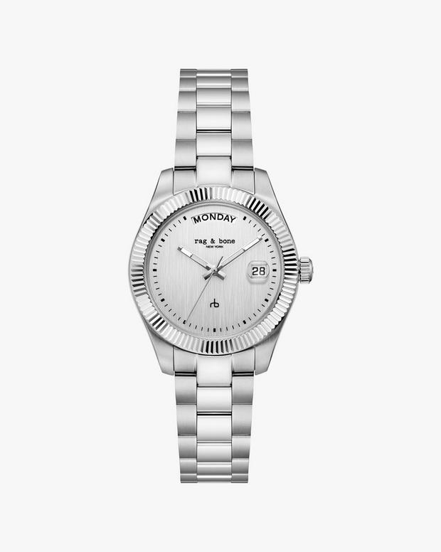 rag & bone Lex Day Date Bracelet Watch 34mm