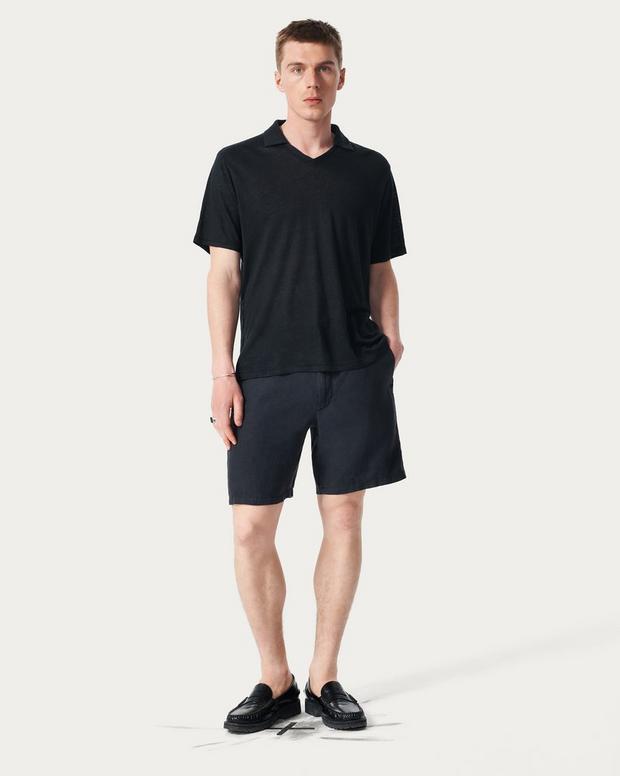 Rag & Bone Linen Johnny Collar Polo