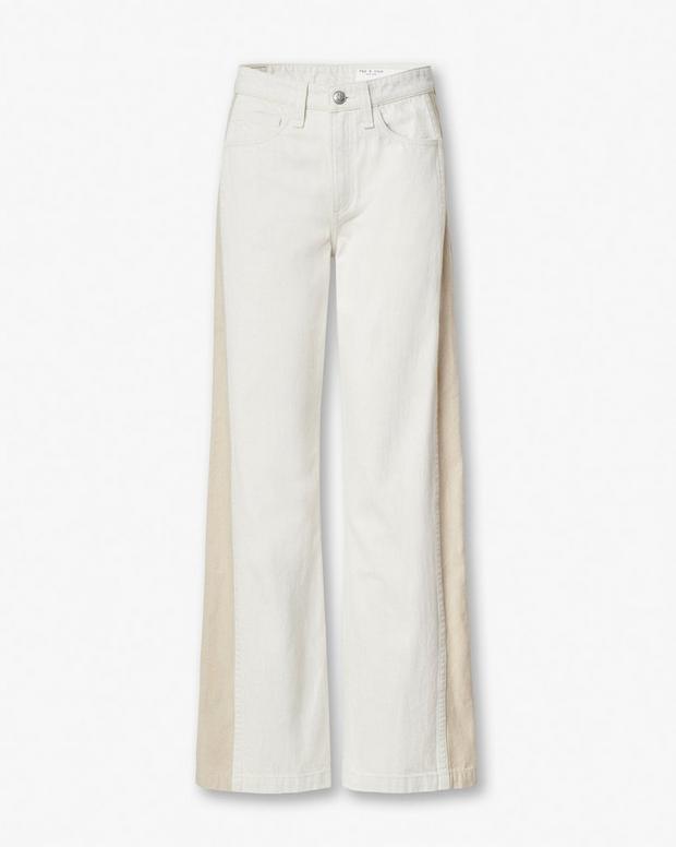 Rag & Bone Logan Spliced Wide-Leg Jeans