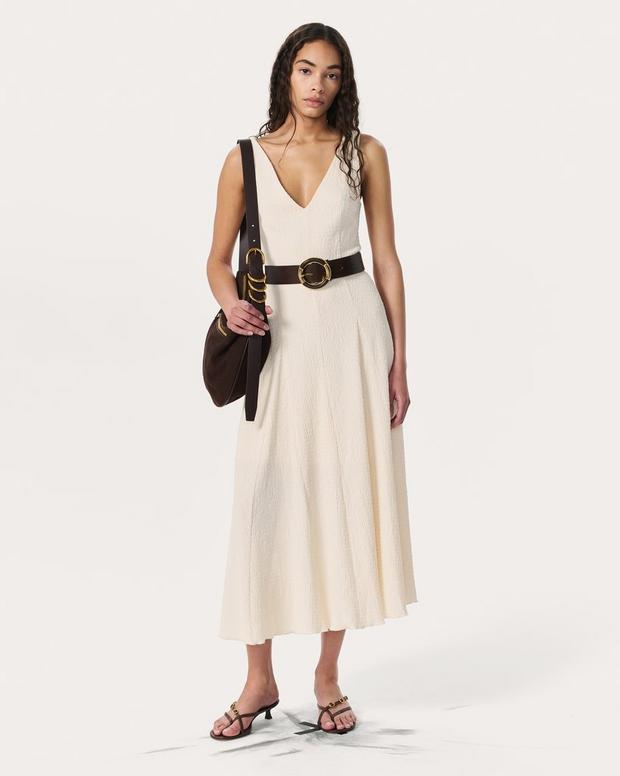 rag & bone Lou V-Neck Midi Dress