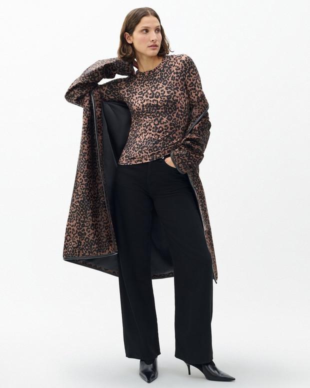 Rag & Bone Luca Leopard-Print Long-Sleeve Tee