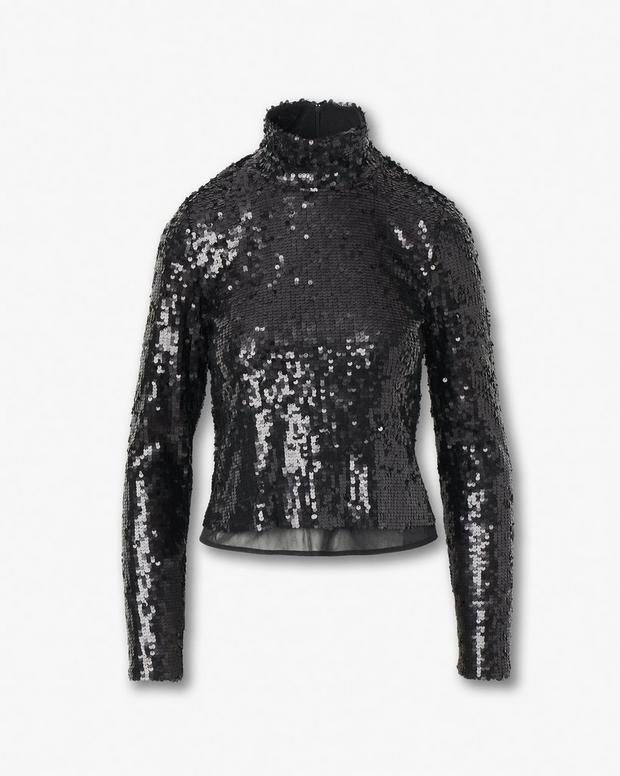 Rag & Bone Lucy Sequined Turtleneck