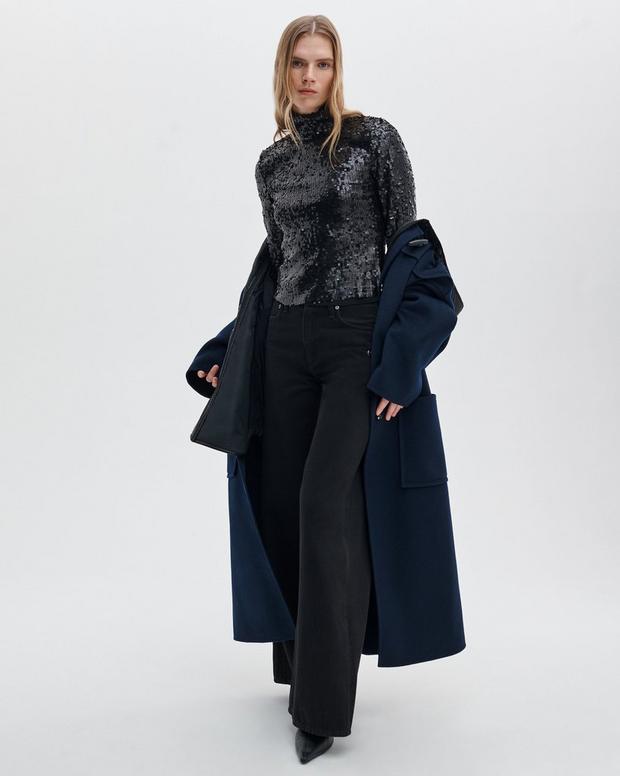 Rag & Bone Lucy Sequined Turtleneck