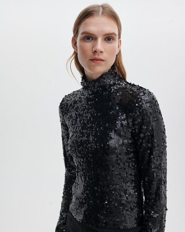 Rag & Bone Lucy Sequined Turtleneck