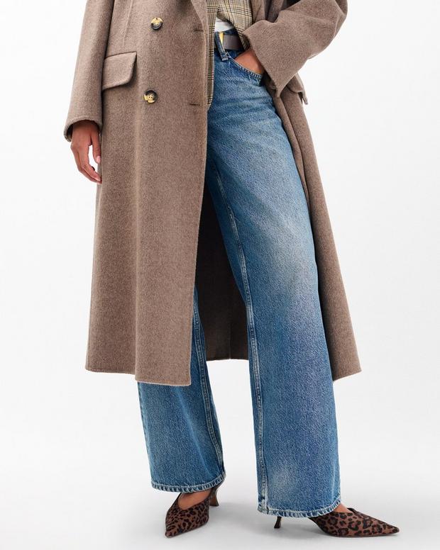 Rag & Bone Madison Leopard Calf Hair Slingbacks