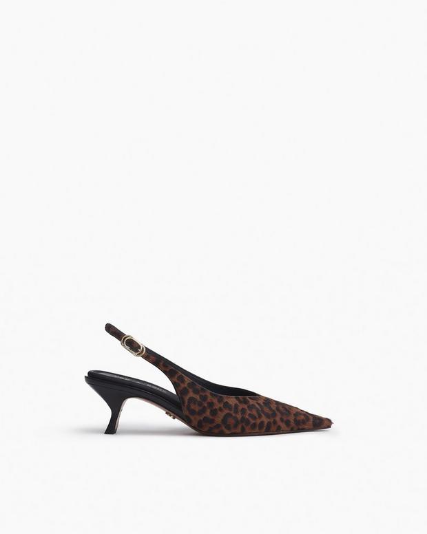 rag & bone Madison Leopard Calf Hair Slingbacks