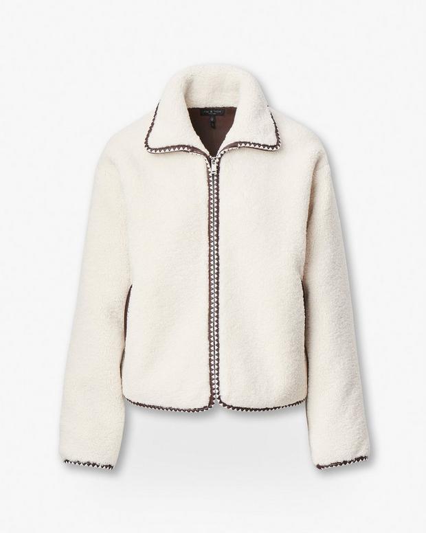 Rag & Bone Mai Sherpa Zip-Up Jacket