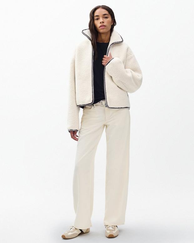 Rag & Bone Mai Sherpa Zip-Up Jacket