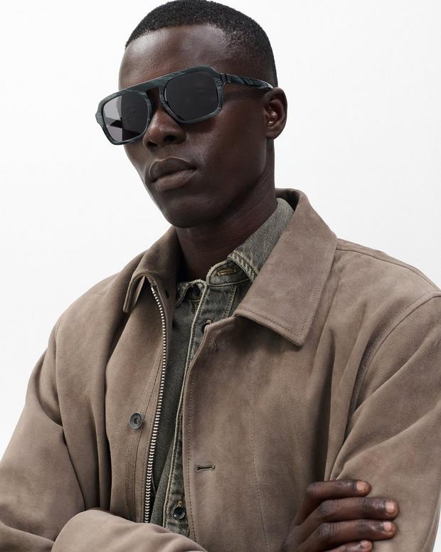 Rag & Bone Marcus Square Aviator Sunglasses