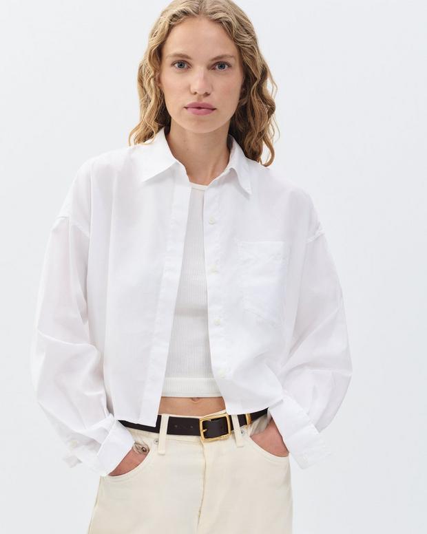rag & bone Marin Cropped Shirt