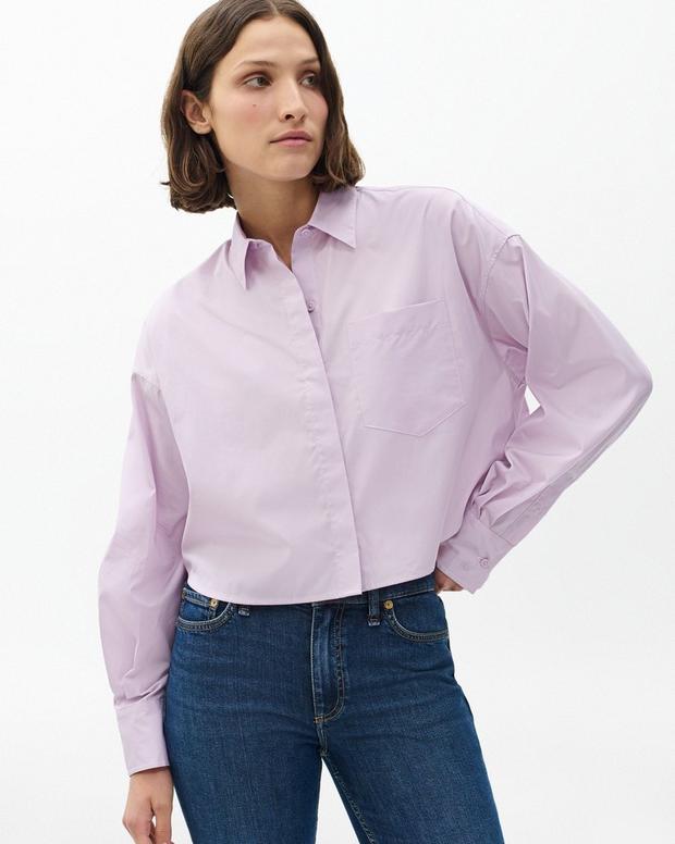 rag & bone Marin Cropped Shirt