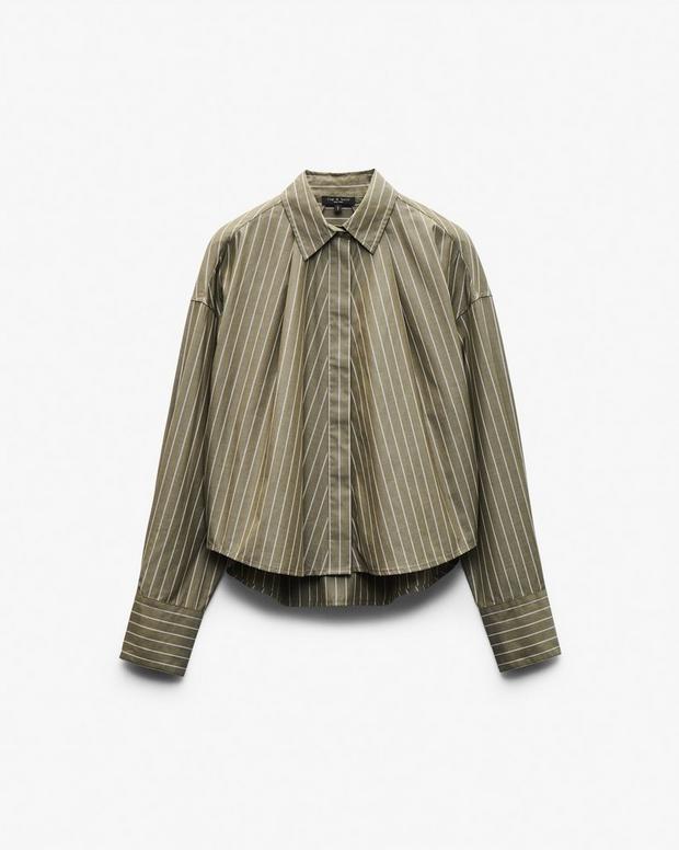 Rag & Bone Martha Striped Poplin Shirt