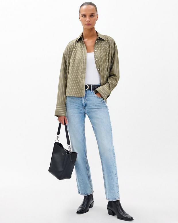 Rag & Bone Martha Striped Poplin Shirt