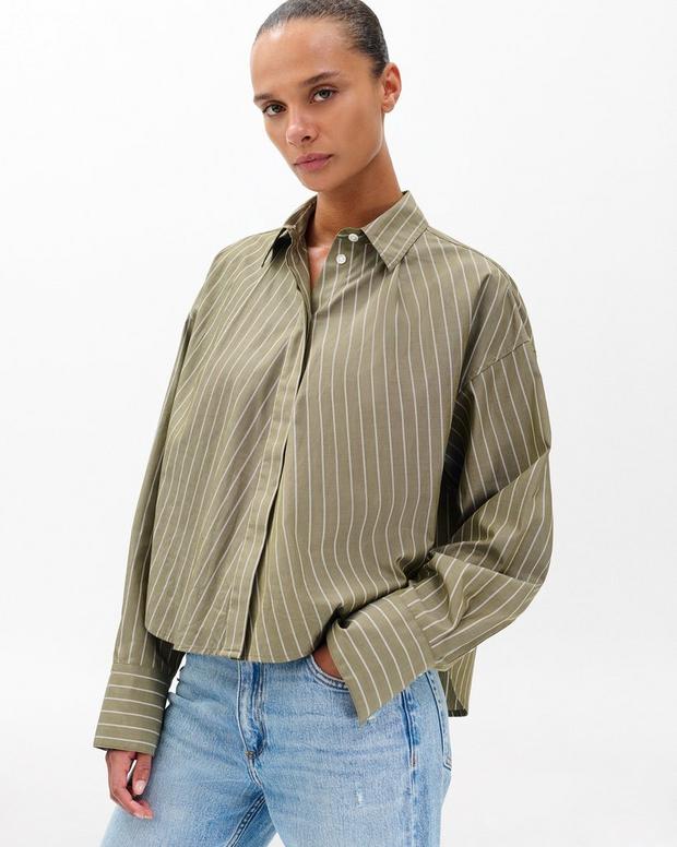 rag & bone Martha Striped Poplin Shirt