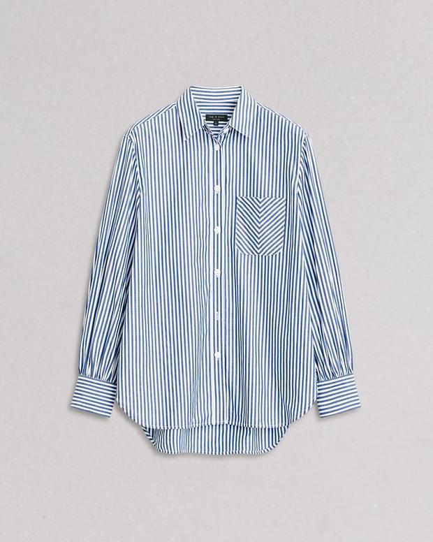 Rag & Bone Maxine Poplin Stripe Shirt
