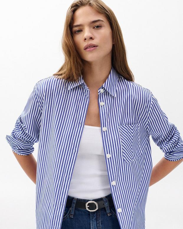 rag & bone Maxine Poplin Stripe Shirt