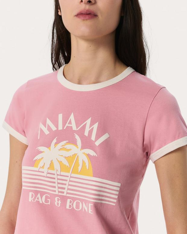 Rag & Bone Miami Boxy Graphic Tee
