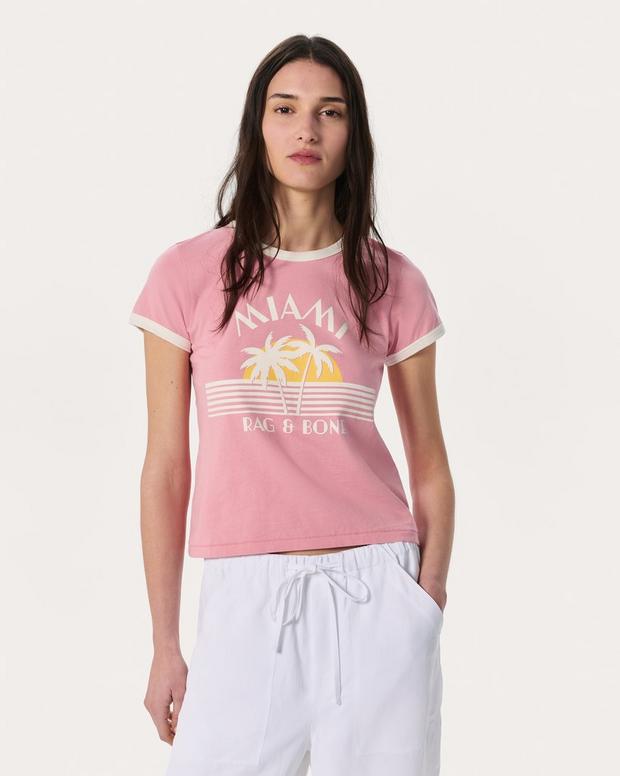 rag & bone Miami Boxy Graphic Tee
