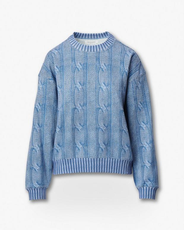 Rag & Bone Miramar Cable-Effect Sweatshirt