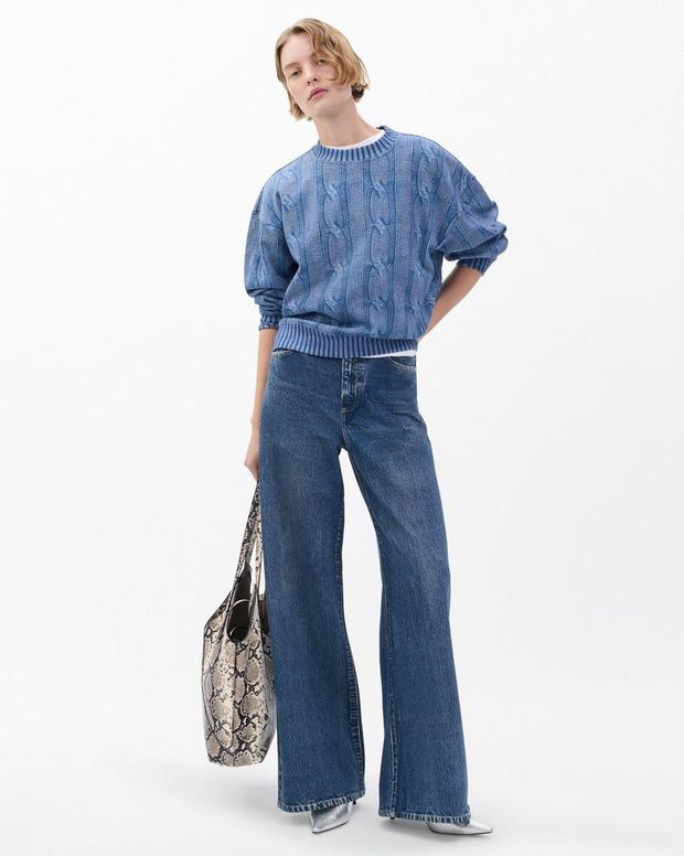 Rag & Bone Miramar Cable-Effect Sweatshirt