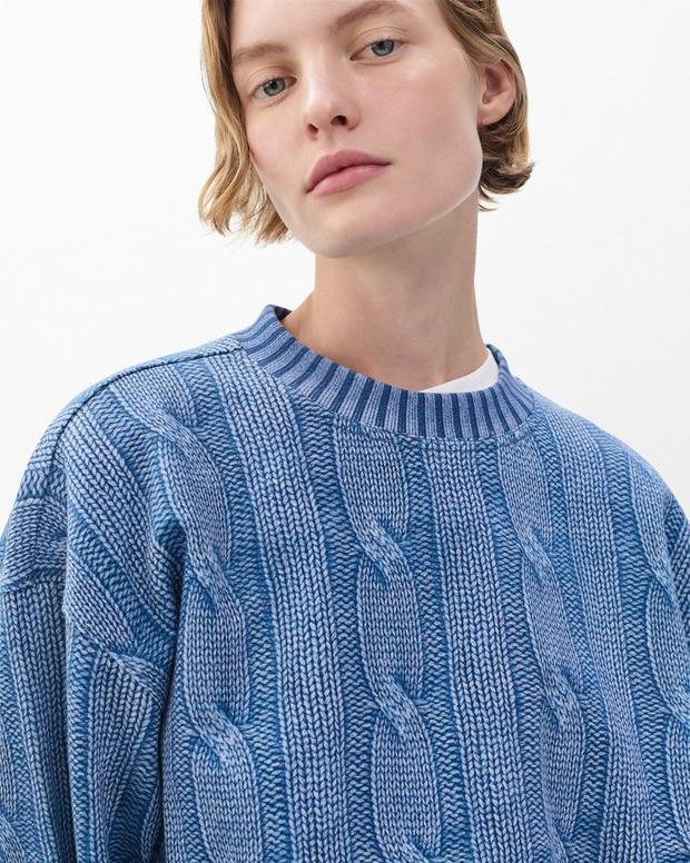 Rag & Bone Miramar Cable-Effect Sweatshirt