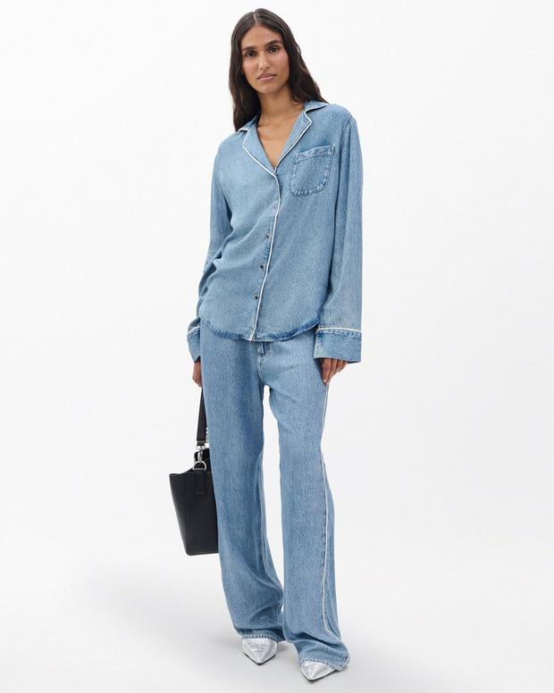 Rag & Bone Miramar Long-Sleeve Lounge Shirt