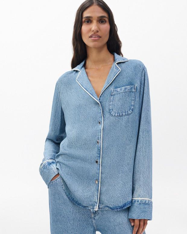 rag & bone Miramar Long-Sleeve Lounge Shirt