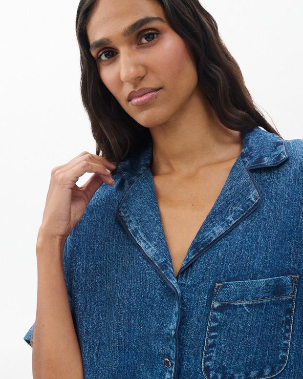 Rag & Bone Miramar Short-Sleeve Lounge Shirt