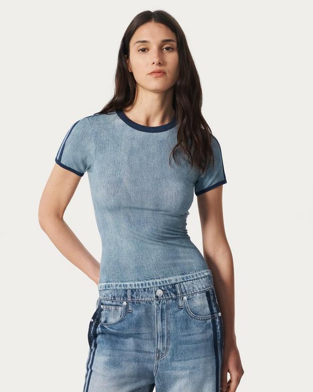 rag & bone Miramar Track Baby Tee
