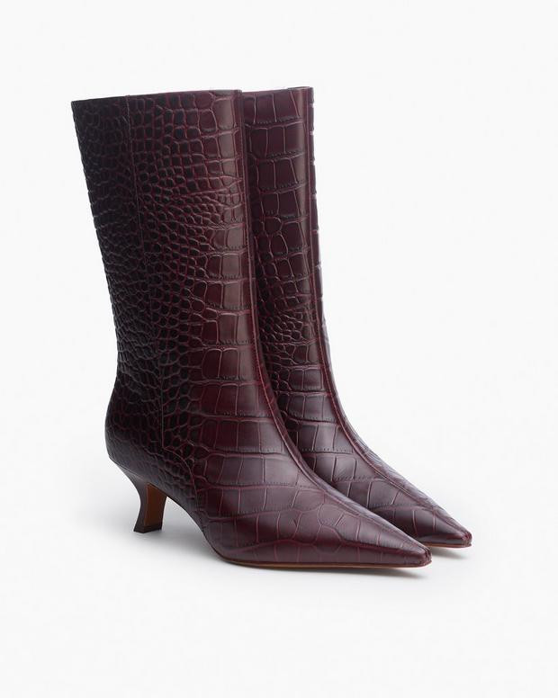 Rag & Bone Mott Embossed Leather Boots
